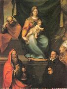 The Holy Family with Saints and the Master Alonso de Villegas Prado, Blas del